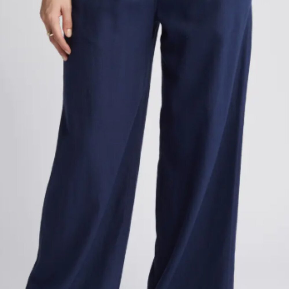 Caslon Wide Leg Pants - Navy